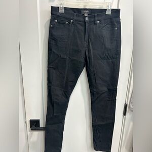 EUC - Banana Republic Cotton Blend Black High Rise Skinny Pants Size 4/27